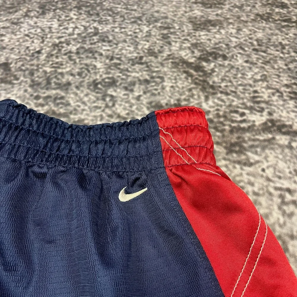 Vintage Nike Lebron James Basketball Shorts Mens XL‎ Blue Red Y2K
